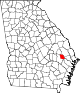 80px-Map_of_Georgia_highlighting_Evans_County.svg